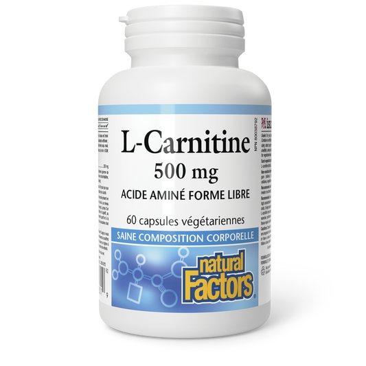 L-Carnitine 500 mg, Natural Factors|v|image|2801