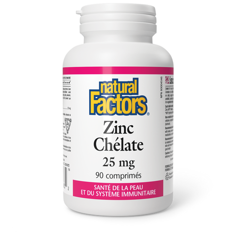 Zinc Chélate 25 mg, Natural Factors|v|image|1683