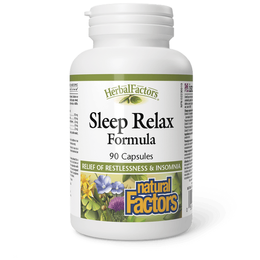 Sleep Relax Formula, HerbalFactors, Natural Factors|v|image|4655