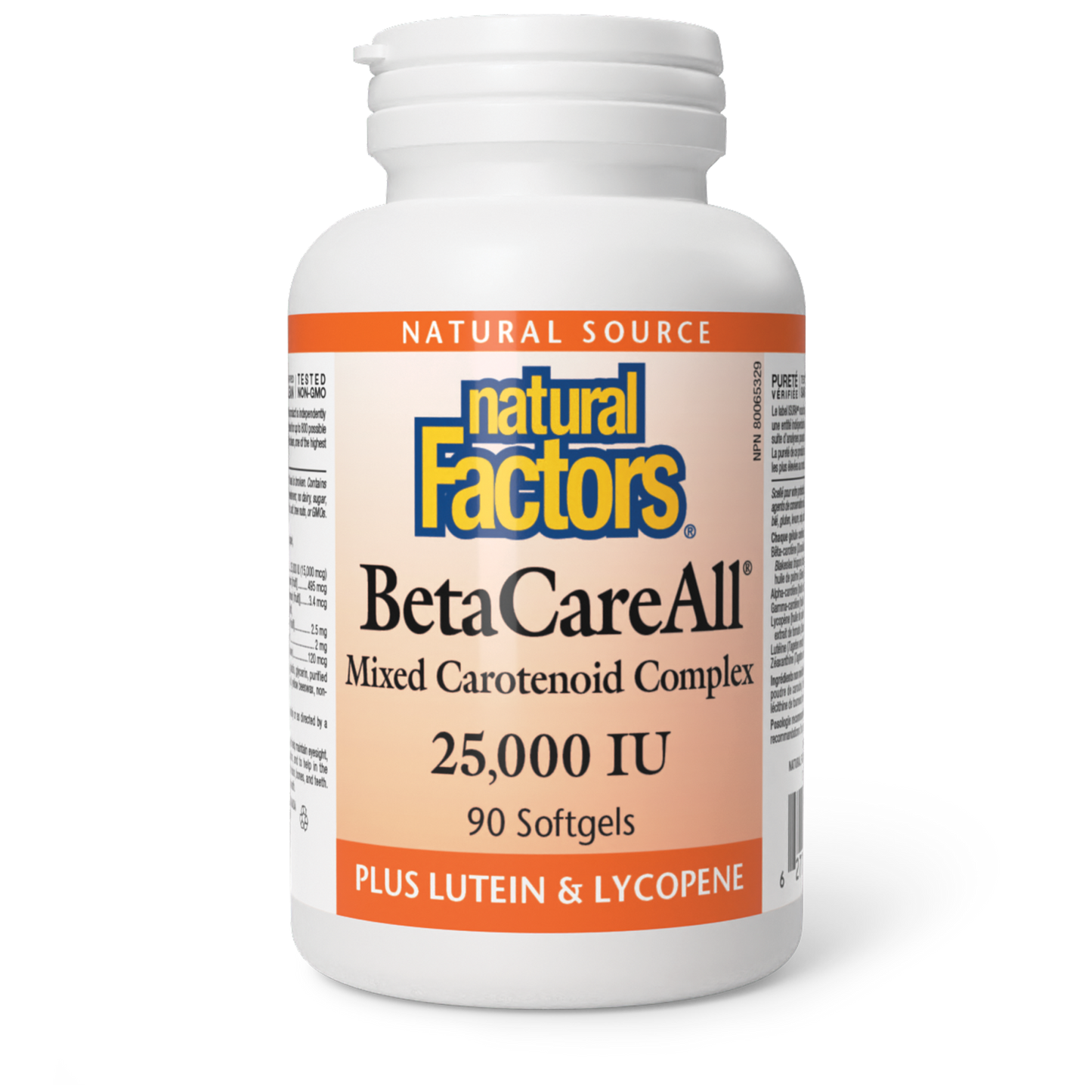 BetaCareAll®  25,000 IU, Natural Factors|v|image|1014