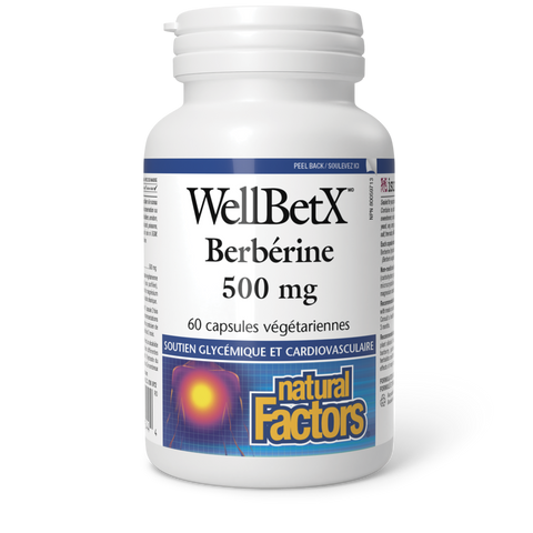 Berbérine, WellBetX 500 mg, Natural Factors|v|image|3544