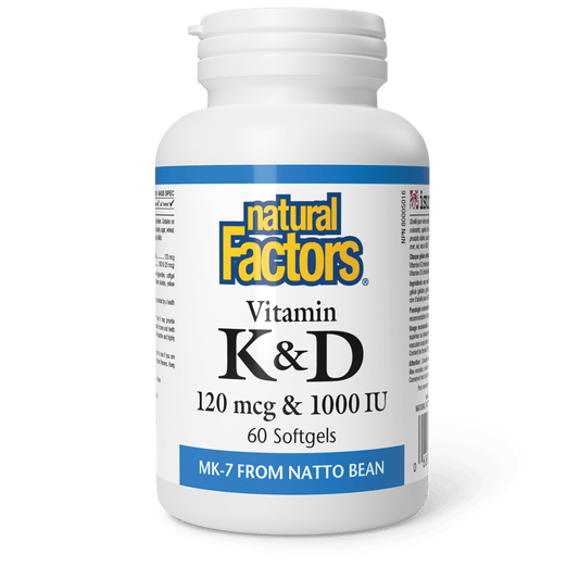 Vitamin K+D 120 mcg/1000 IU, Natural Factors|v|image|1292