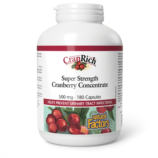 CranRich Super Strength Cranberry Concentrate 500 mg, Natural Factors|v|image|4513