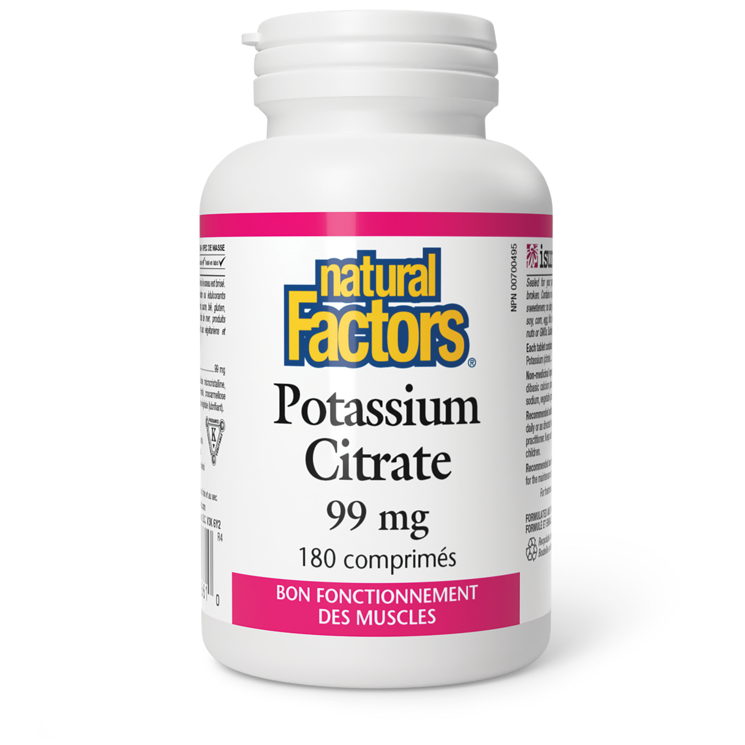Potassium Citrate 99 mg, Natural Factors|v|image|1661