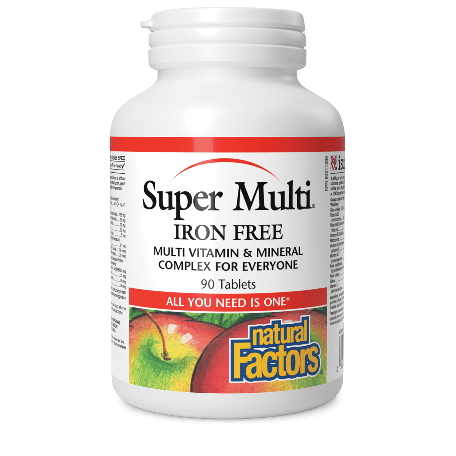 Super Multi Iron Free, Natural Factors|v|image|1508