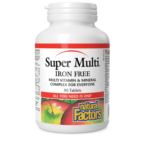 Super Multi Iron Free, Natural Factors|v|image|1508