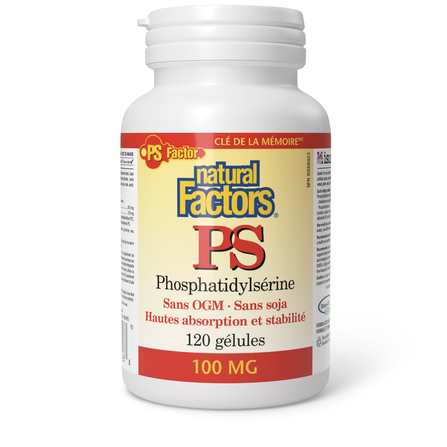 PS Phosphatidylsérine 100 mg, Natural Factors|v|image|2626