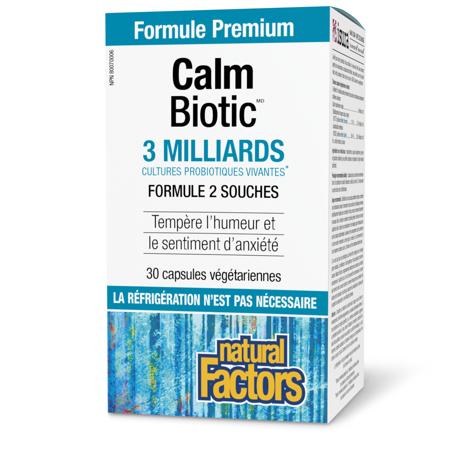 Calm Biotic 3 milliards de cultures probiotiques vivantes, Natural Factors|v|image|1860