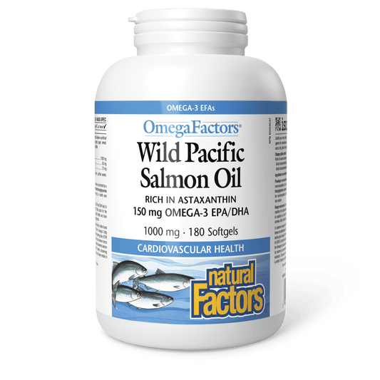 Wild Pacific Salmon Oil 1000 mg, OmegaFactors, Natural Factors|v|image|2257