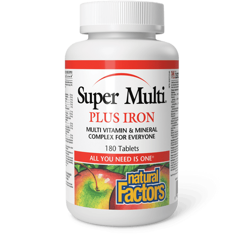 Super Multi Plus Iron, Natural Factors|v|image|1512