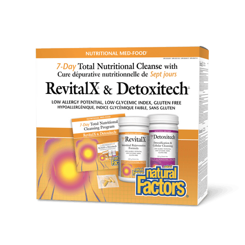 RevitalX & Detoxitech Seven Day Total Nutritional Cleansing Program, Natural Factors|v|image|7155