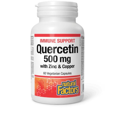 Quercetin with Zinc & Copper 500 mg, Natural Factors|v|image|1390