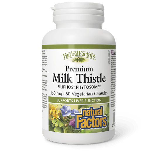 Premium Milk Thistle Siliphos Phytosome 160 mg, HerbalFactors, Natural Factors|v|image|1757