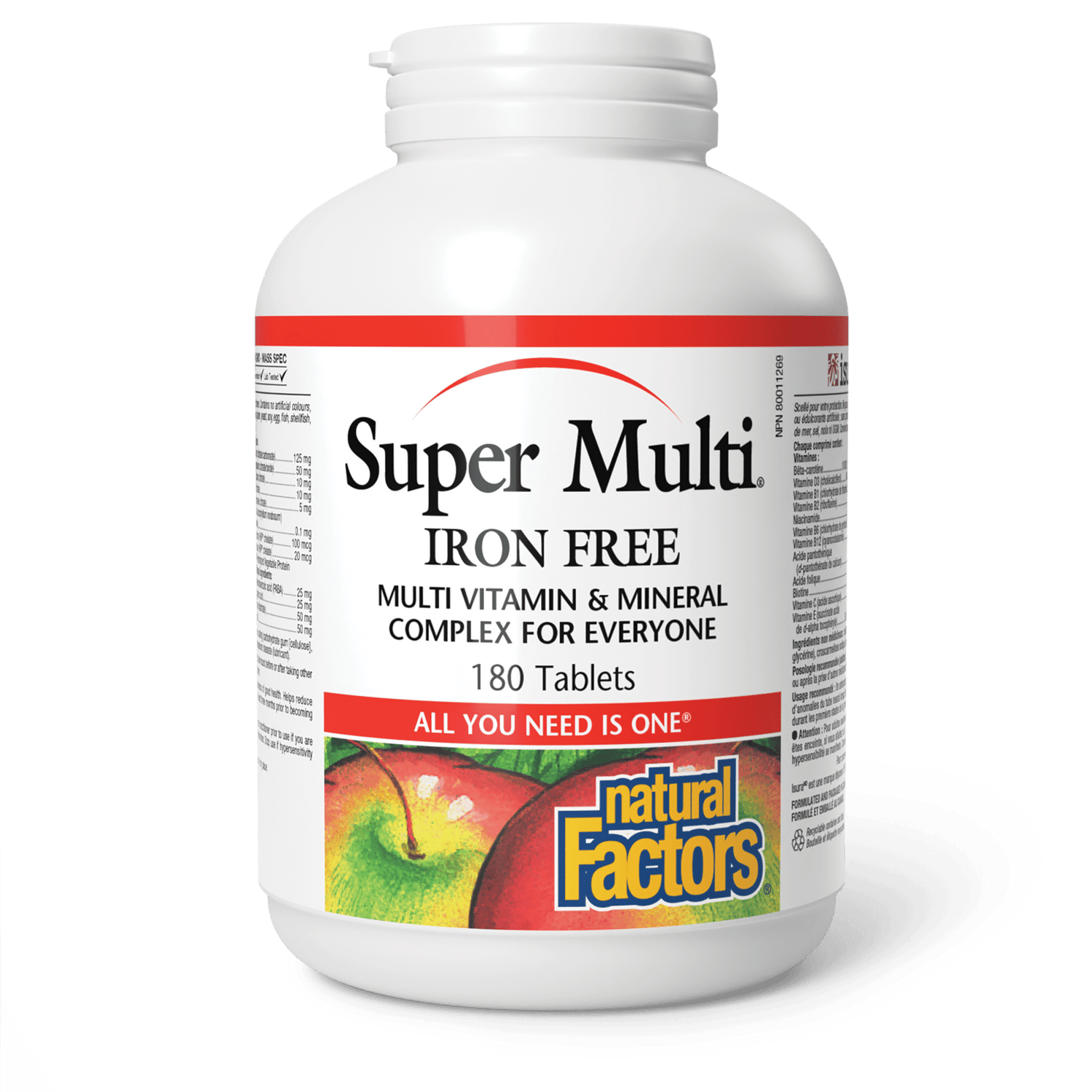 Super Multi Iron Free, Natural Factors|v|image|1509