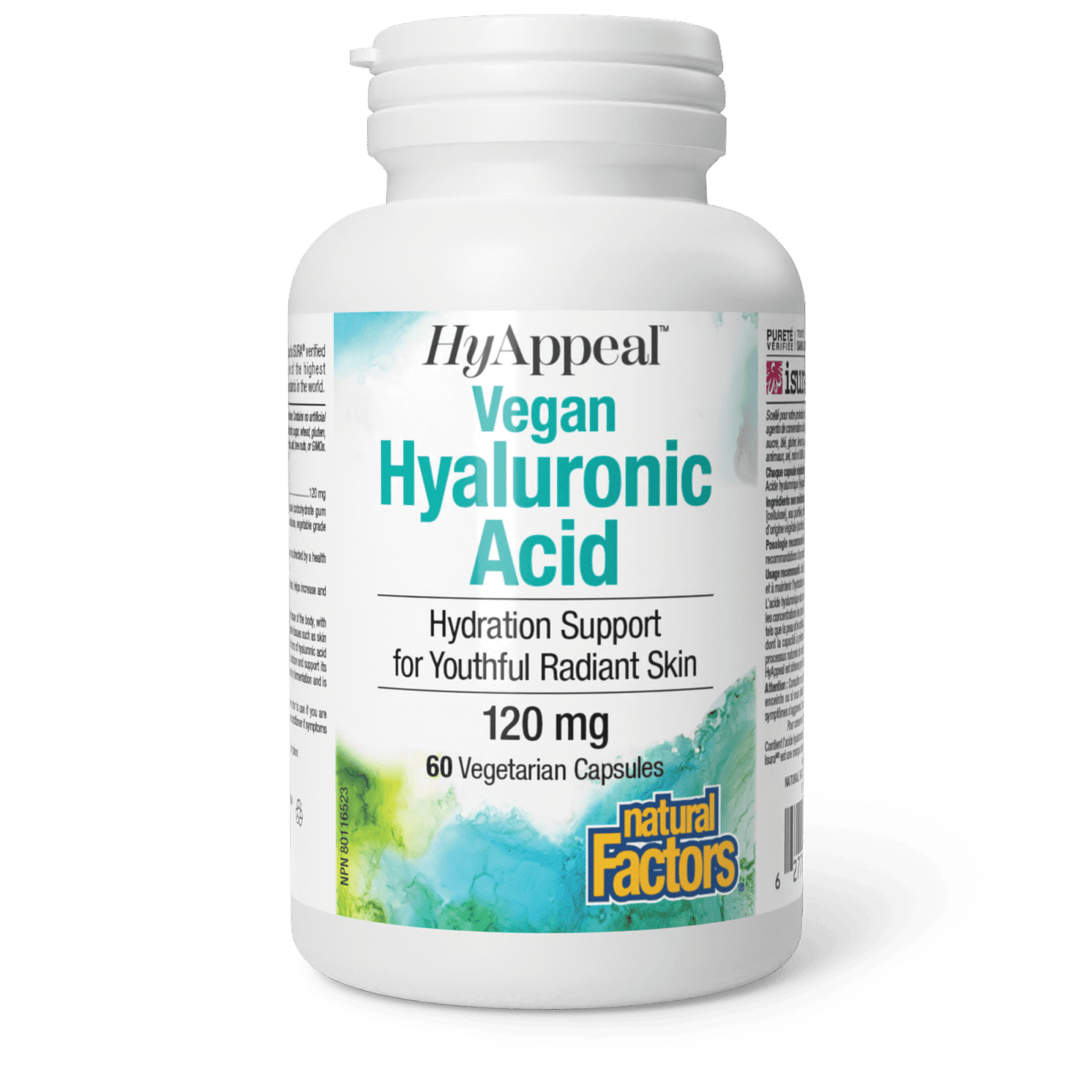 HyAppeal Vegan Hyaluronic Acid, Natural Factors|v|image|2680