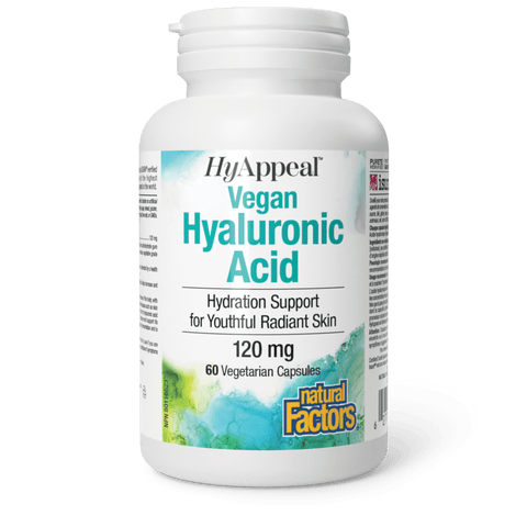 HyAppeal Vegan Hyaluronic Acid, Natural Factors|v|image|2680