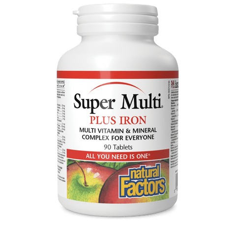 Super Multi Plus Iron, Natural Factors|v|image|1511