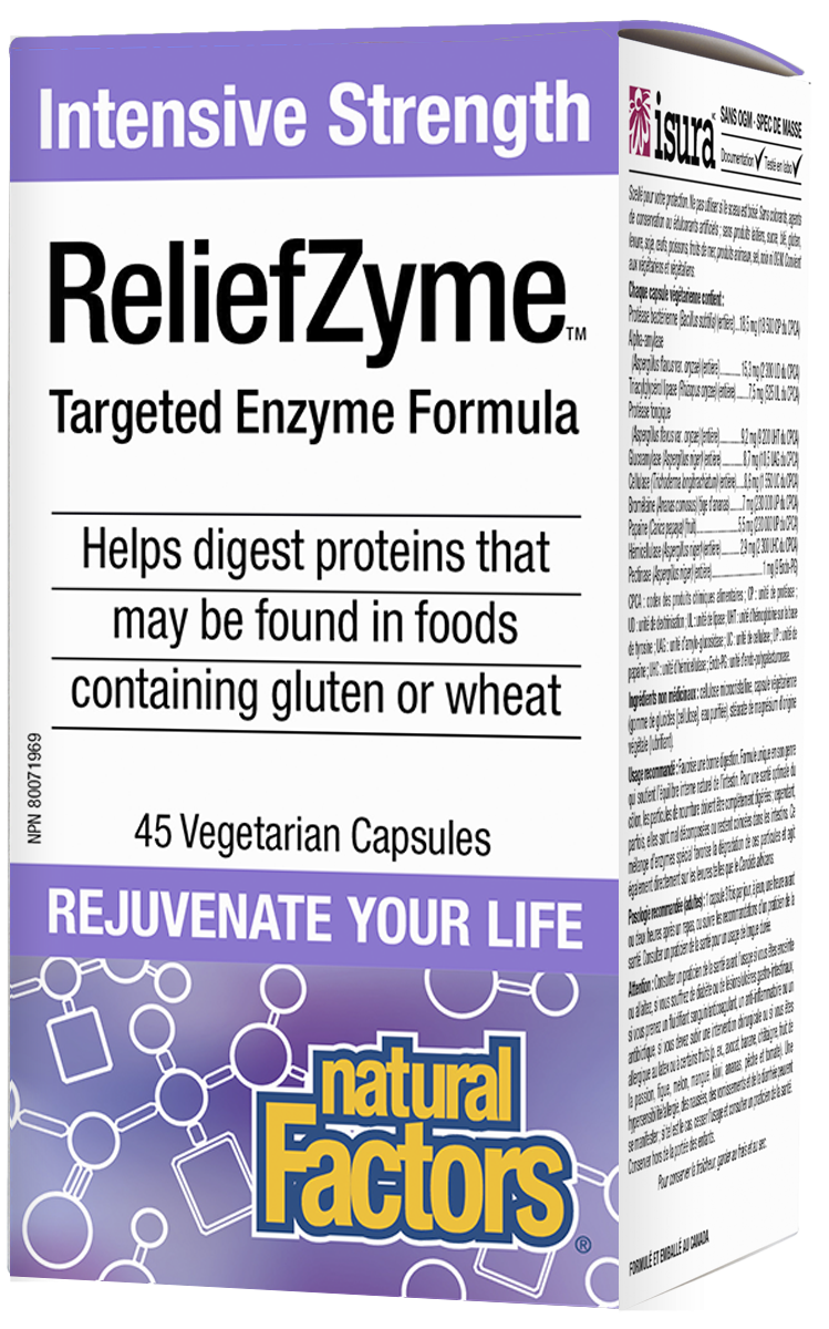 ReliefZyme Intensive Strength, Natural Factors|v|image|1727