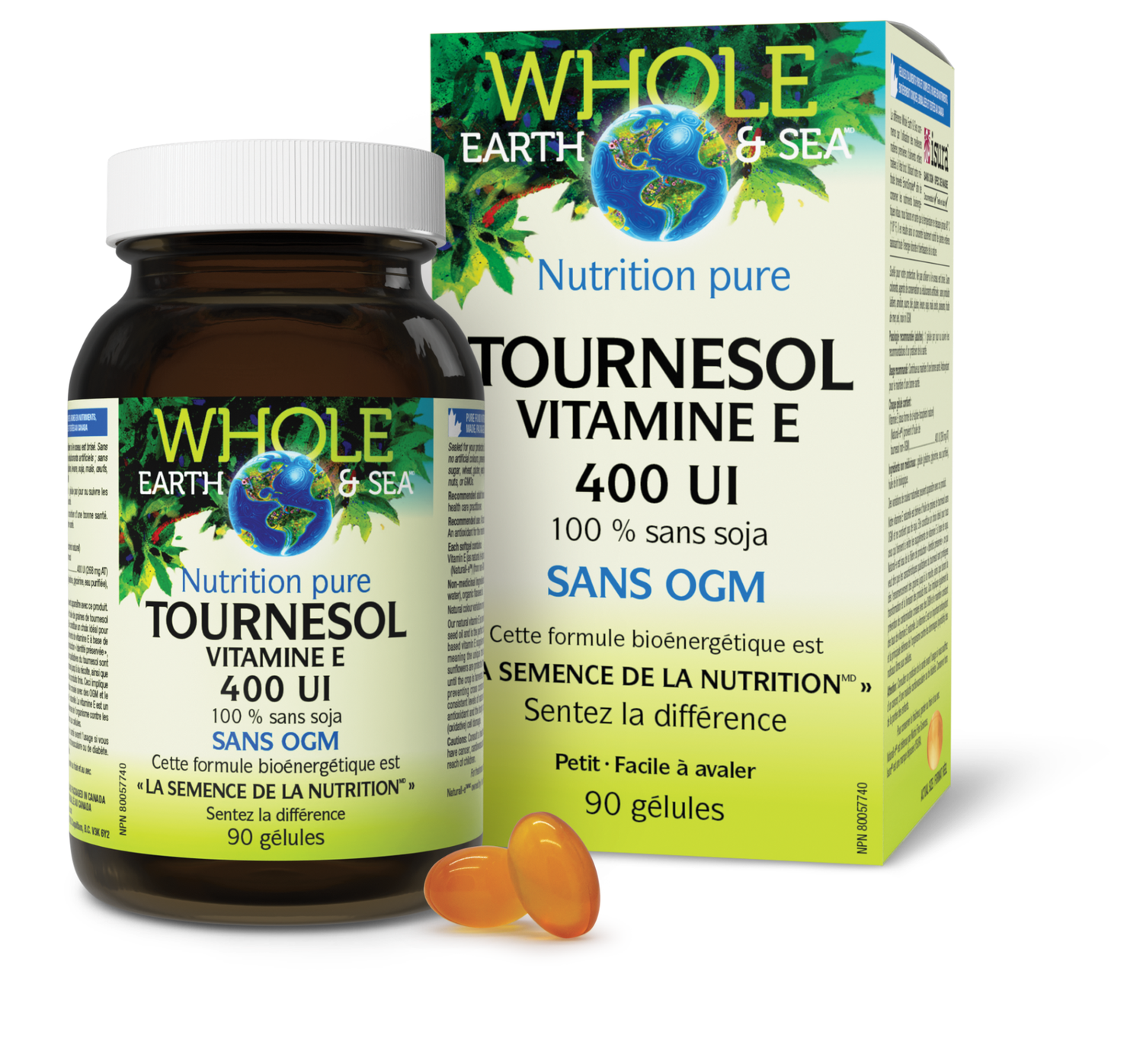 Tournesol Vitamine E 400 UI, Whole Earth & Sea, Whole Earth & Sea®|v|image|35513