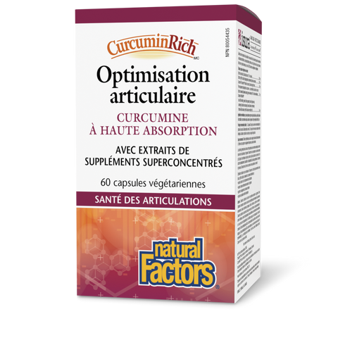 Optimisation articulaire, CurcuminRich, Natural Factors|v|image|4554