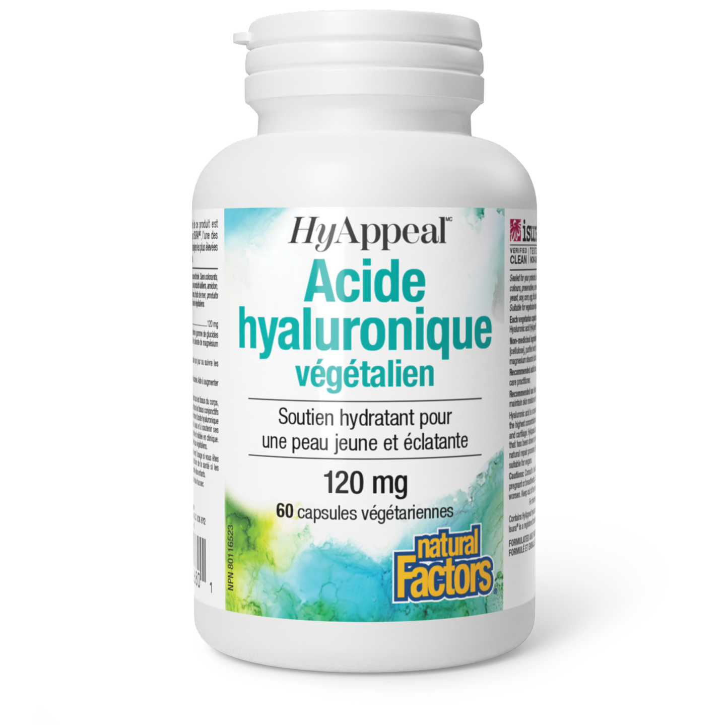 Acide hyaluronique végétalien HyAppeal, Natural Factors|v|image|2680