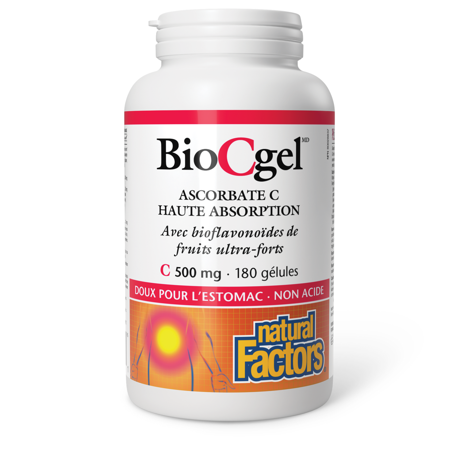 BioCgel Ascorbate C Haute absorption 500 mg, Natural Factors|v|image|1354