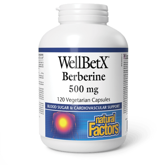 WellBetX Berberine 500 mg, Natural Factors|v|image|3543