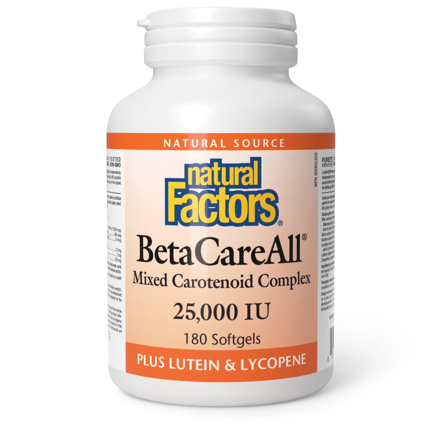 BetaCareAll®  25,000 IU, Natural Factors|v|image|1015
