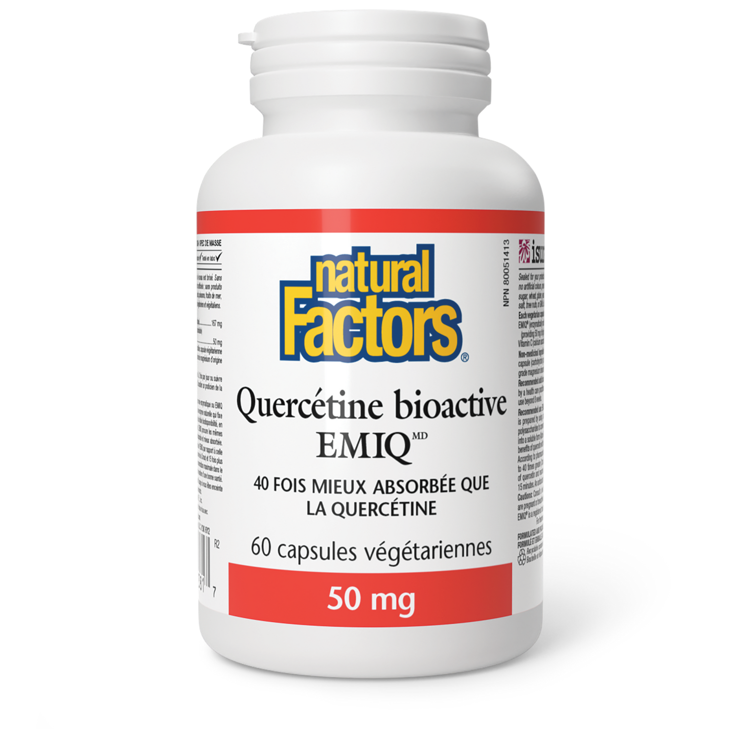Quercétine bioactive EMIQ 50 mg, Natural Factors|v|image|1381