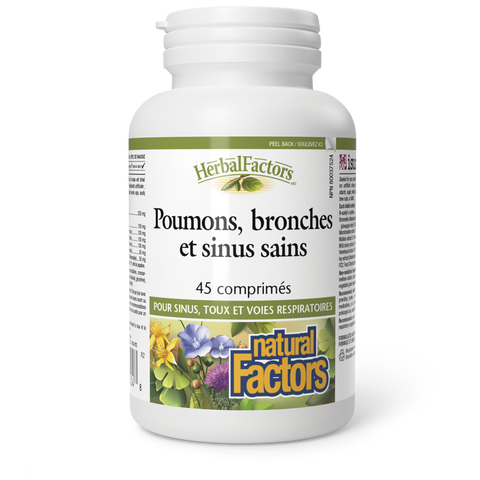 Poumons, bronches et sinus sains, HerbalFactors, Natural Factors|v|image|3504