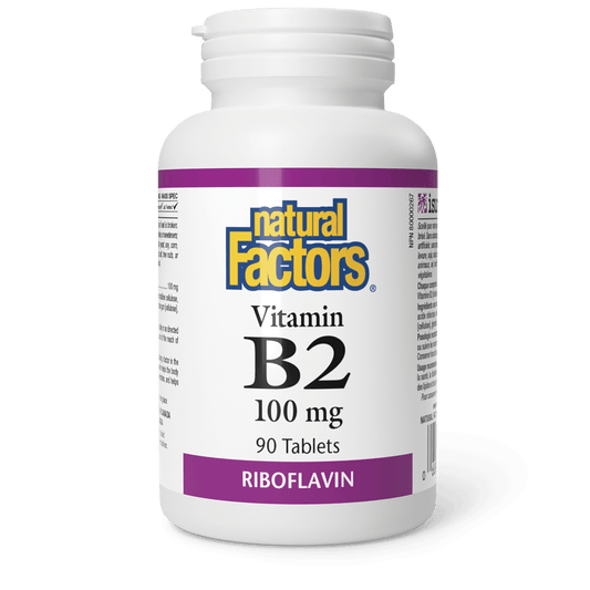 Vitamin B2 100 mg, Natural Factors|v|image|1215
