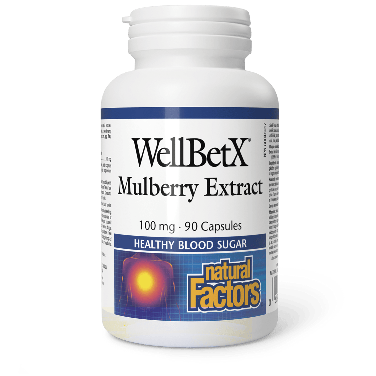 WellBetX Mulberry Extract 100 mg, Natural Factors|v|image|3584
