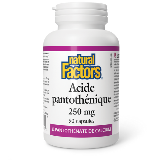 Acide pantothénique 250 mg, Natural Factors|v|image|1251