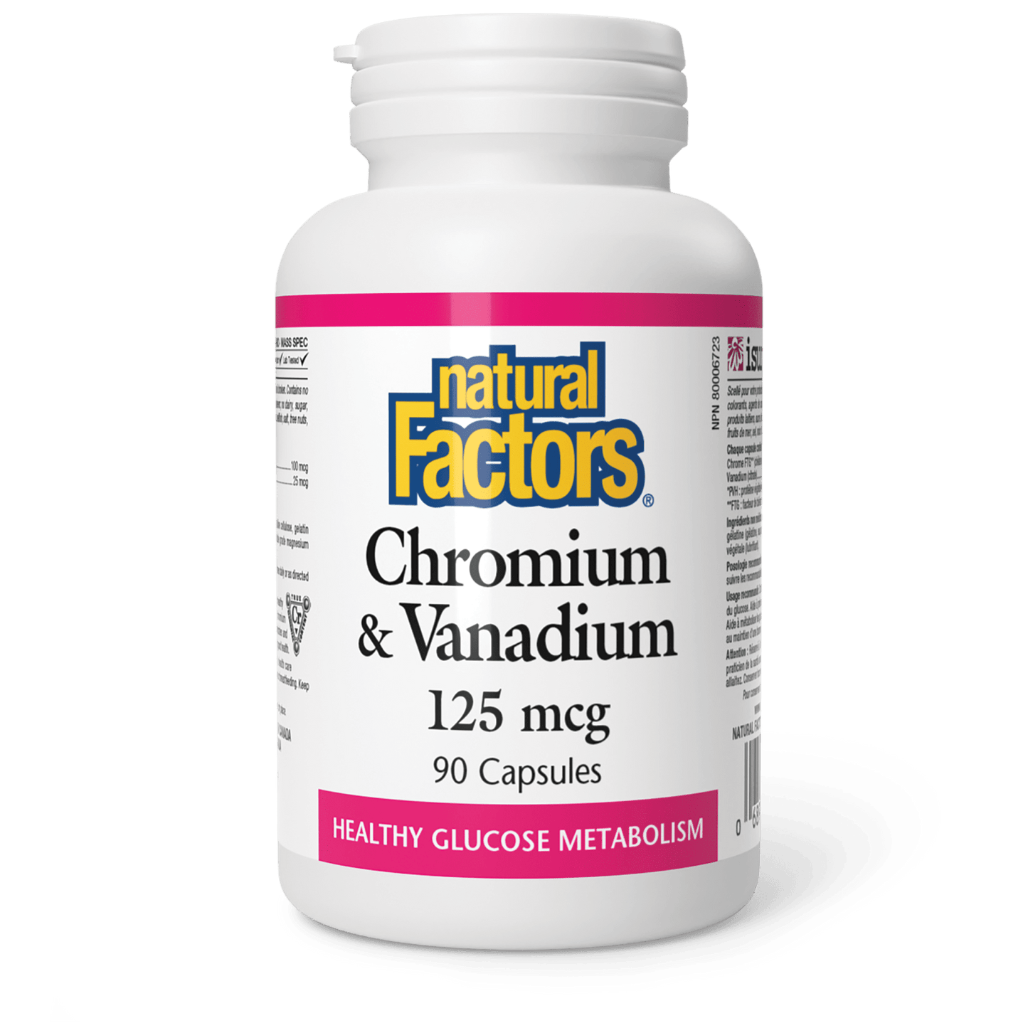 Chromium & Vanadium 125 mcg, Natural Factors|v|image|1635