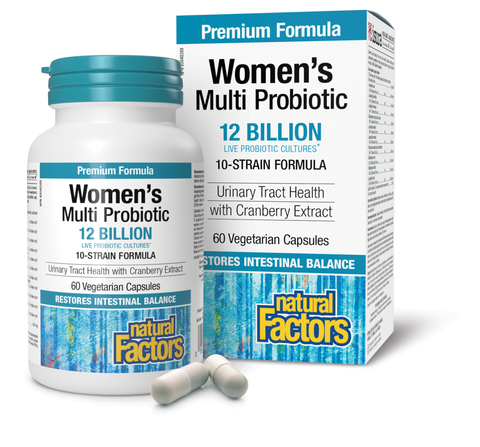 Women’s Multi Probiotic 12 Billion Live Probiotic Cultures, Natural Factors|v|image|1849
