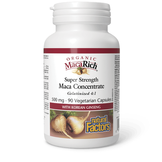 Organic MacaRich Super Strength Maca Concentrate 500 mg, Natural Factors|v|image|4537