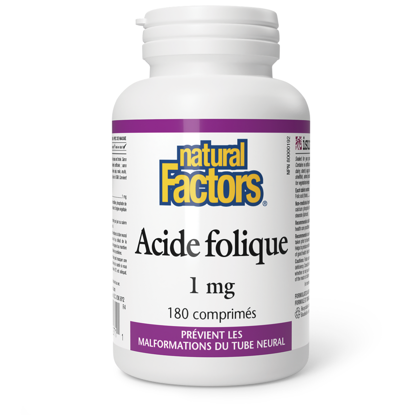 Acide folique 1 mg, Natural Factors|v|image|1271