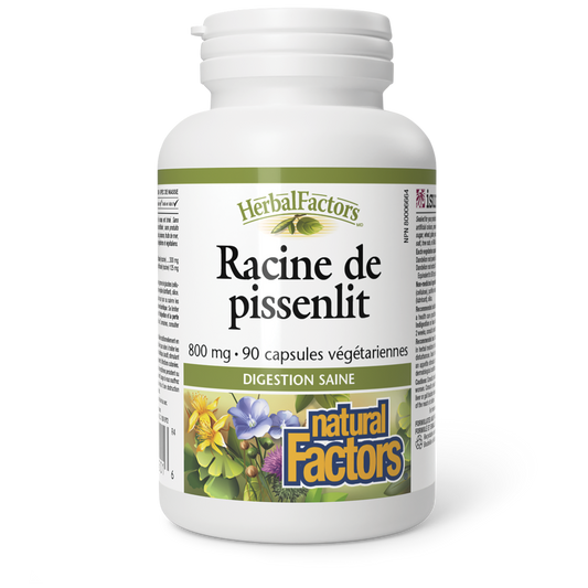 Racine de pissenlit 800 mg, HerbalFactors, Natural Factors|v|image|4501