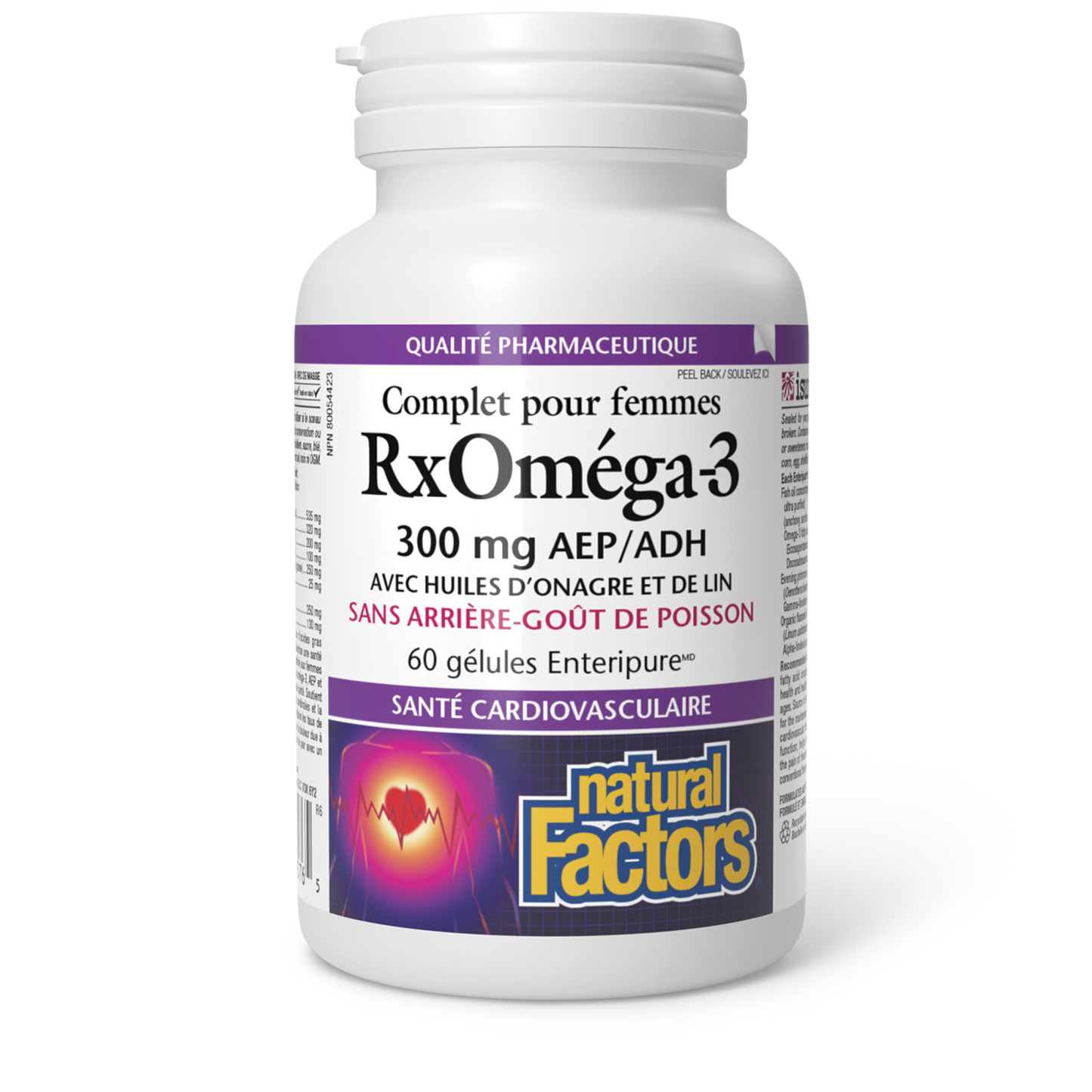 RxOméga-3 complet pour femmes 300 mg AEP/ADH, Natural Factors|v|image|3576