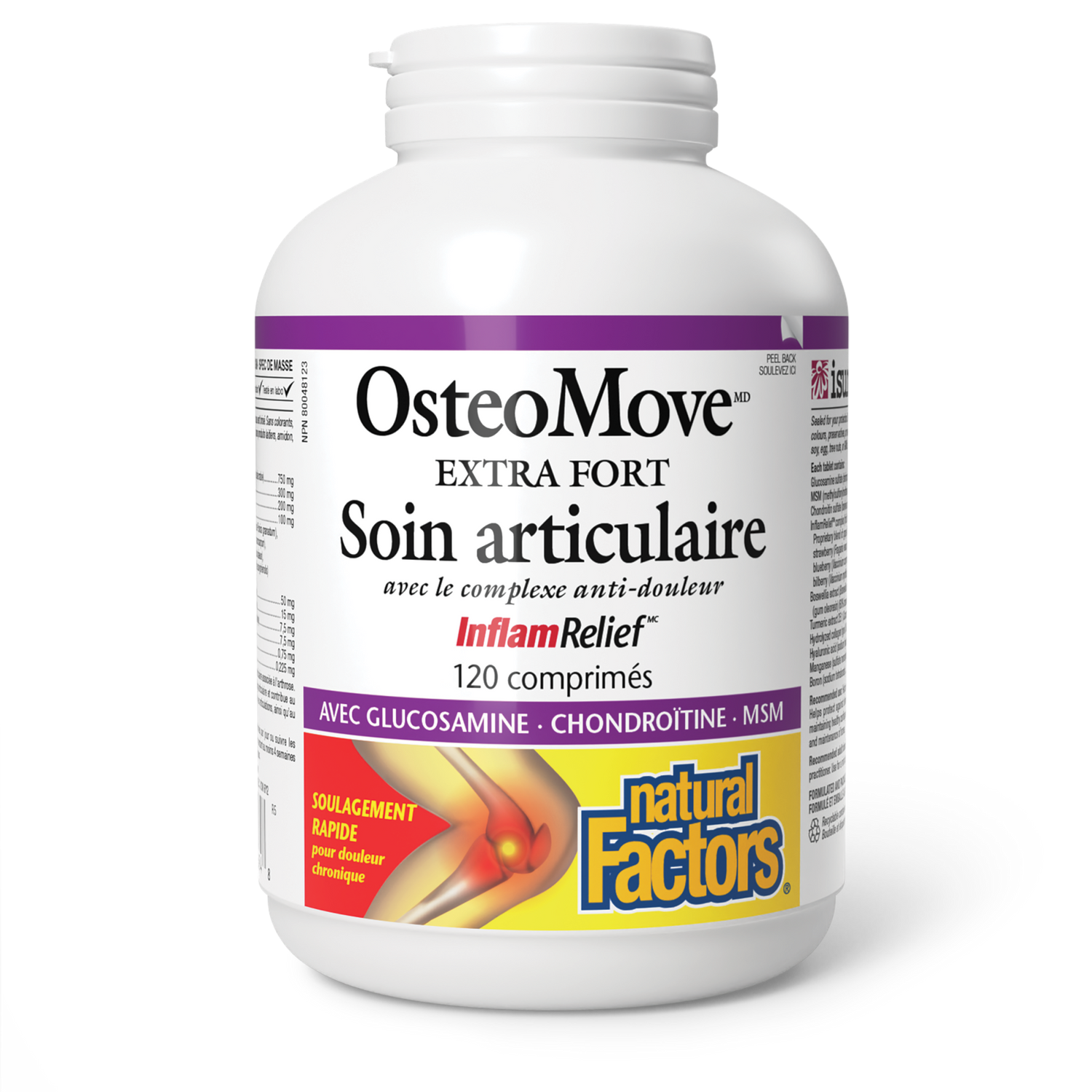 OsteoMove Extra fort Soin articulaire, Natural Factors|v|image|2684