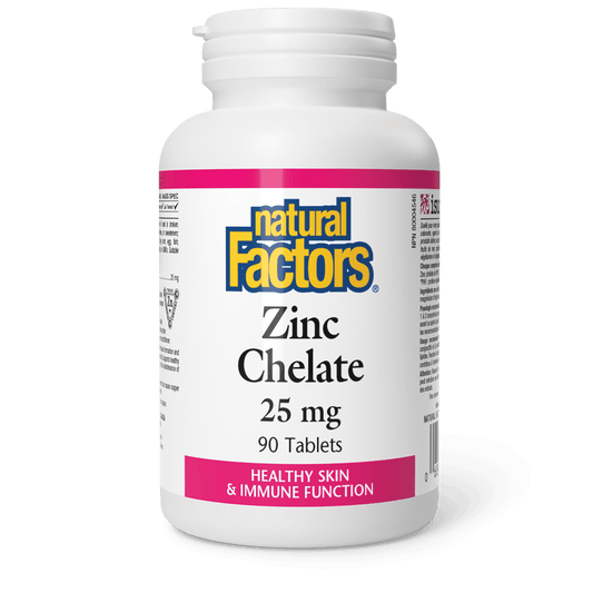 Zinc Chelate 25 mg, Natural Factors|v|image|1683