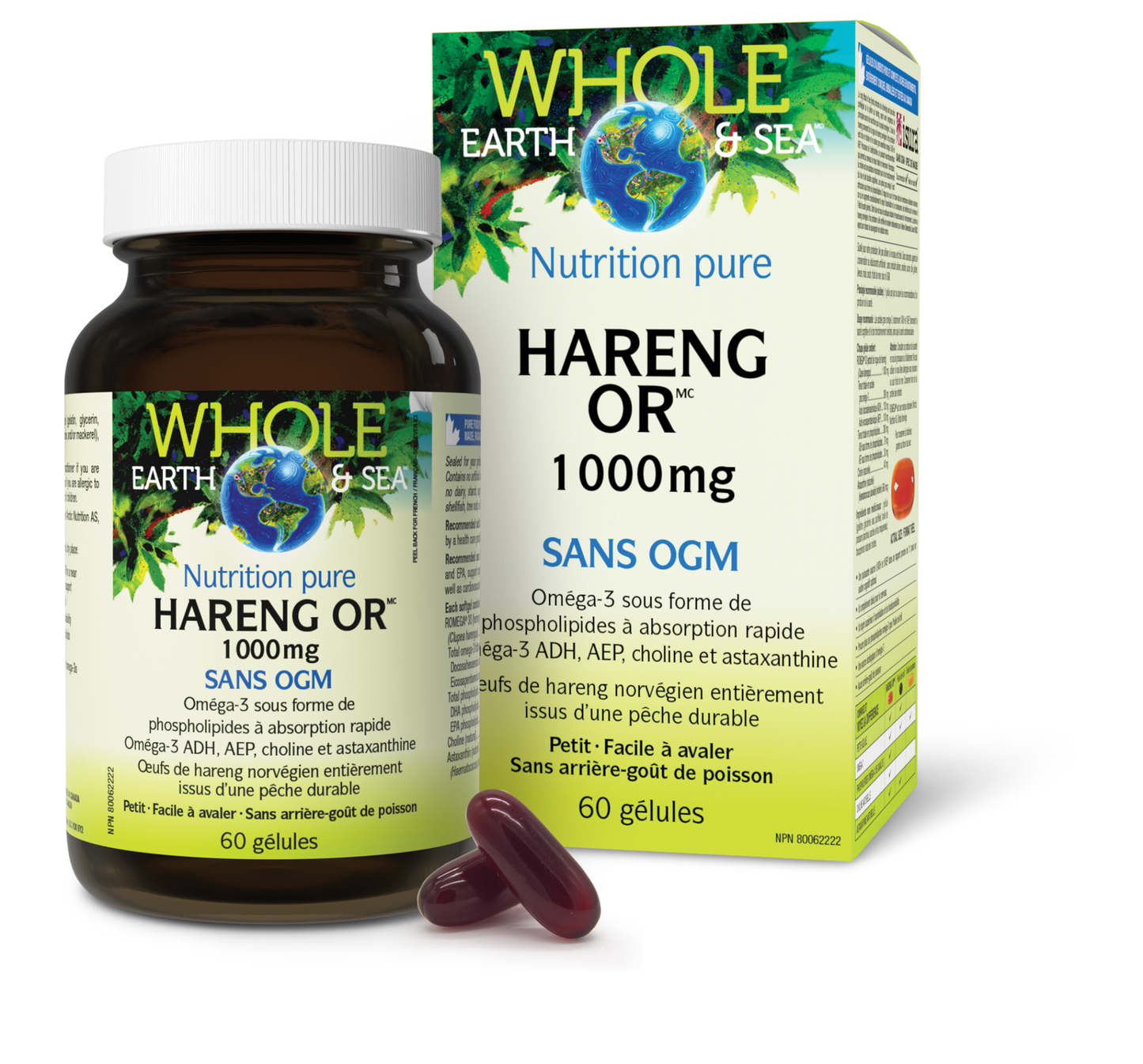 Hareng Or 1 000 mg, Whole Earth & Sea, Whole Earth & Sea®|v|image|35497