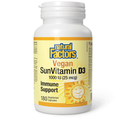 Vegan SunVitamin D3 1000 IU, Natural Factors|v|image|1067