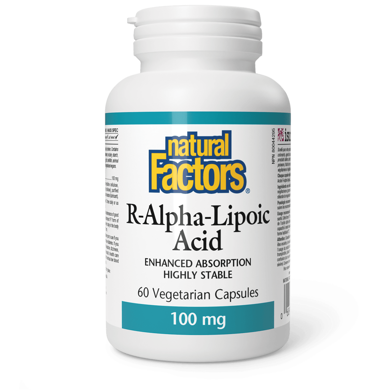 R-Alpha-Lipoic Acid 100 mg, Natural Factors|v|image|2094