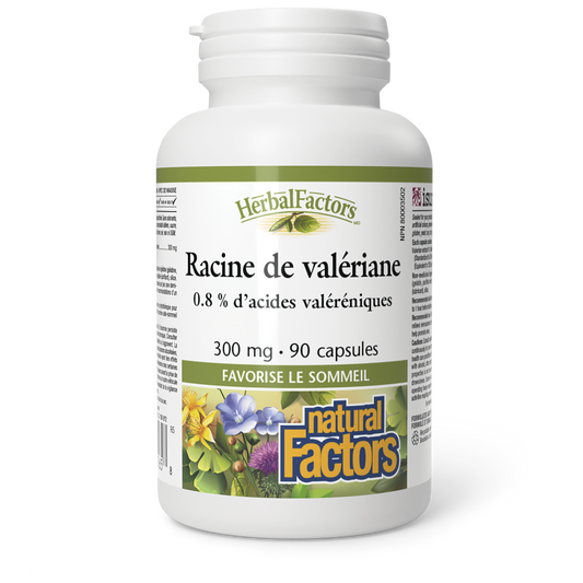 Racine de valériane 300 mg, HerbalFactors, Natural Factors|v|image|4565