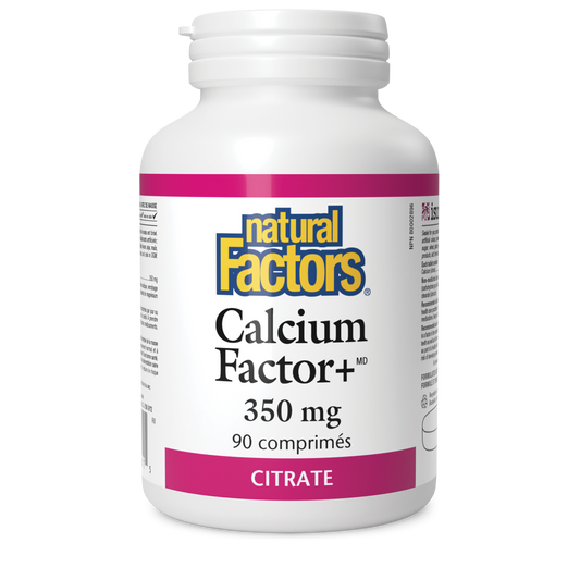 Calcium Factor+ Citrate 350 mg, Natural Factors|v|image|1611