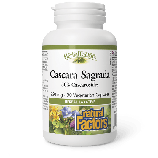 Cascara Sagrada 250 mg, HerbalFactors, Natural Factors|v|image|4209