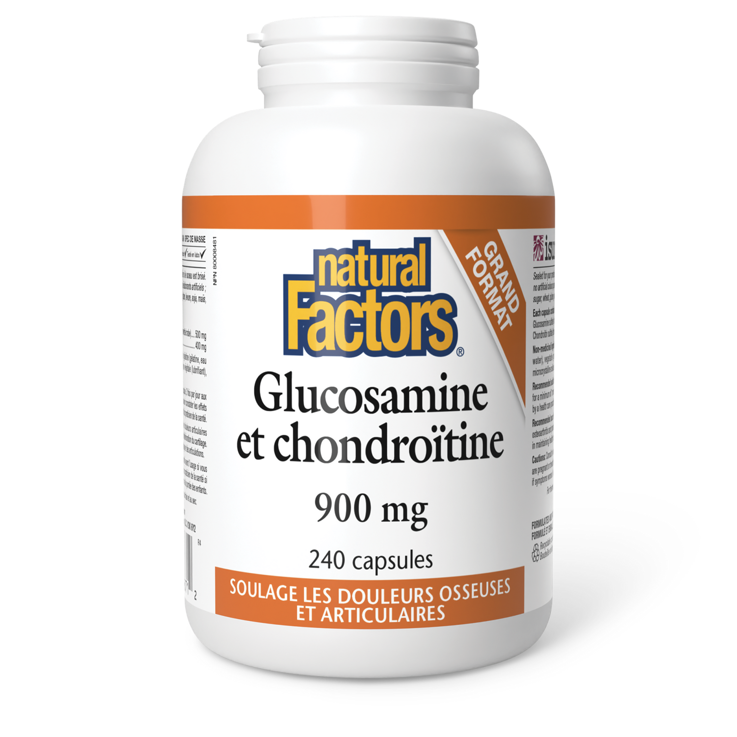 Glucosamine et chondroïtine 900 mg, Natural Factors|v|image|26871
