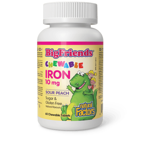 Chewable Iron 10 mg, Big Friends, Natural Factors|v|image|1639