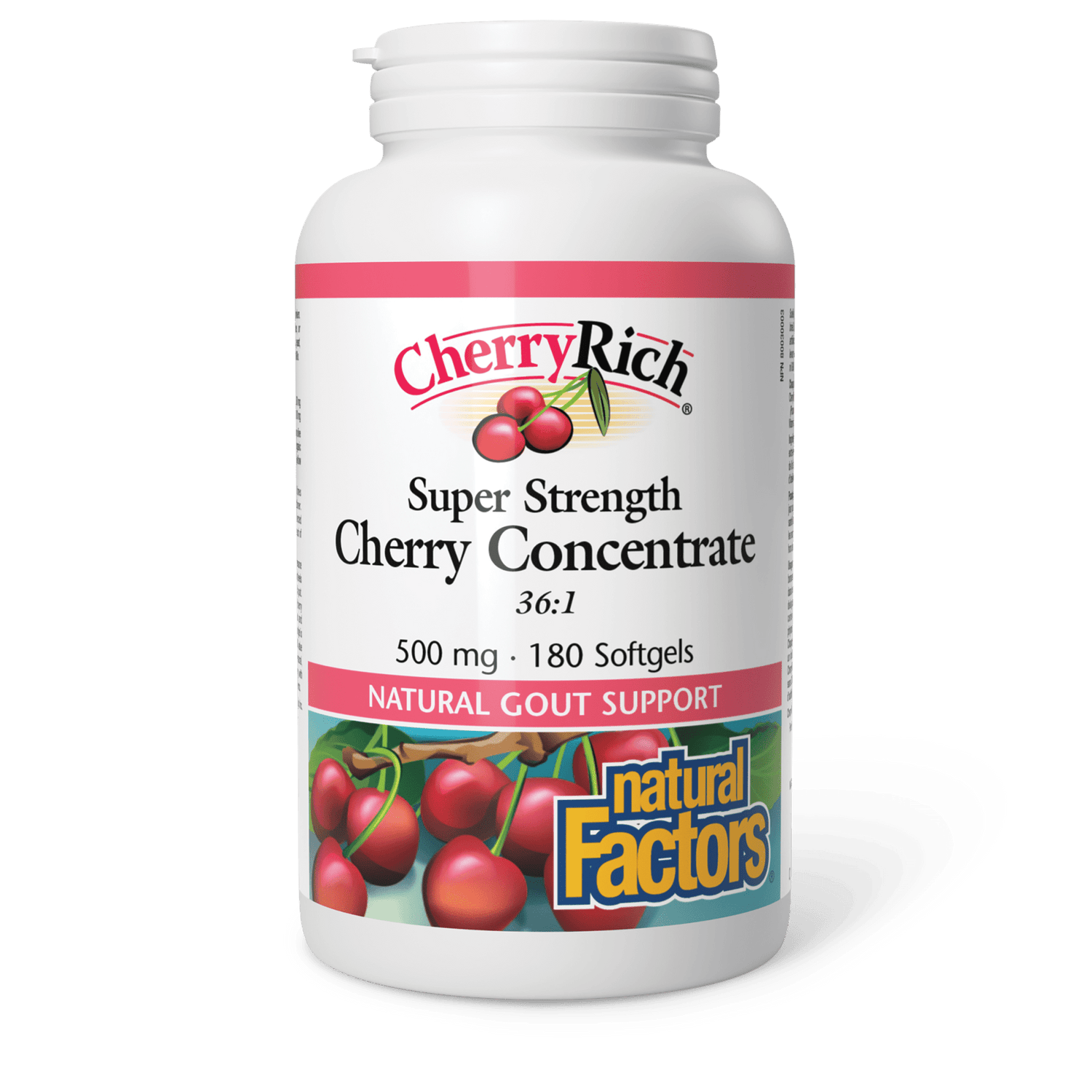 CherryRich Super Strength Cherry Concentrate 500 mg, Natural Factors|v|image|4545